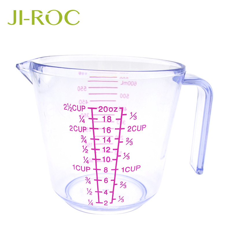 Manufactor supply baking appliance Plastic Graduate Handle baking Plastic cup Graduation Plastic Measuring cups wholesale