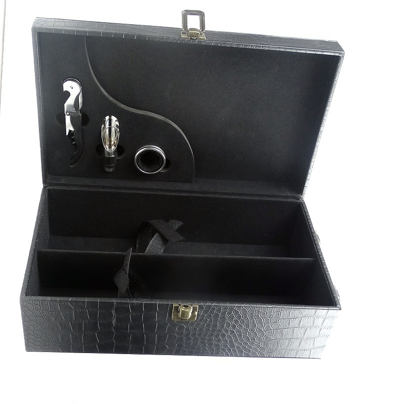 红酒包装盒现货礼盒双支装红酒皮盒葡萄酒箱子定制红酒盒现货