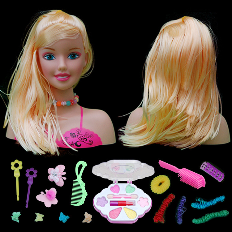 半身可化妆洋娃娃玩具 梳头发美发过家家学打扮公主套装女孩礼物