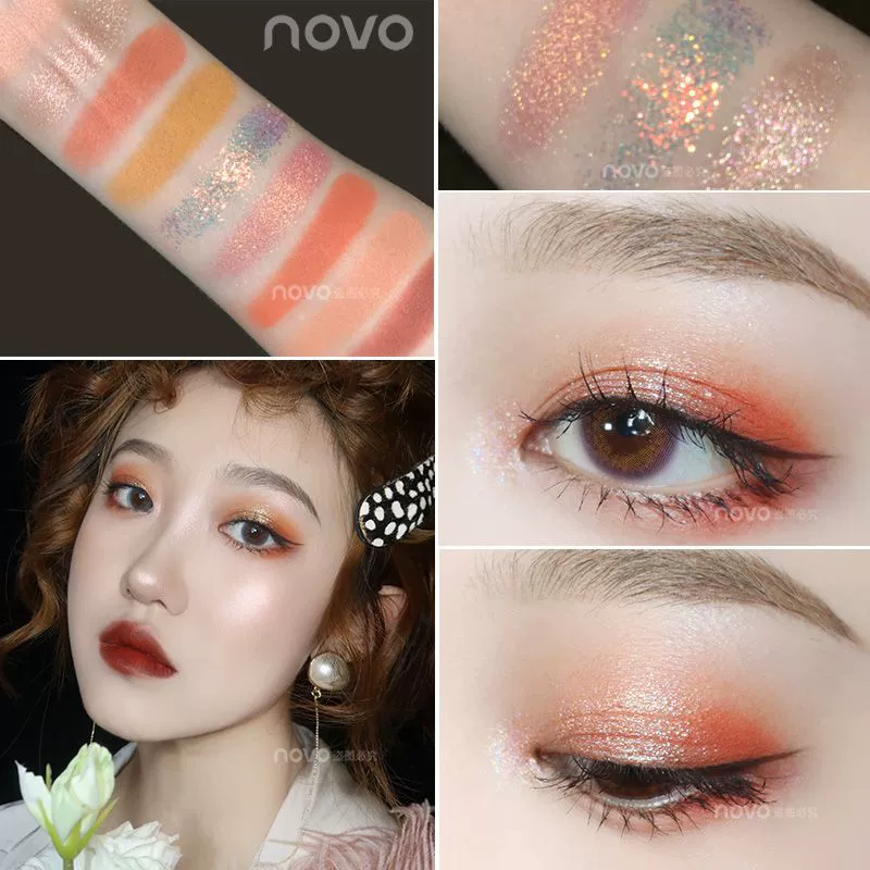 Trend matte eye shadow, keyboard for finger, internet celebrity
