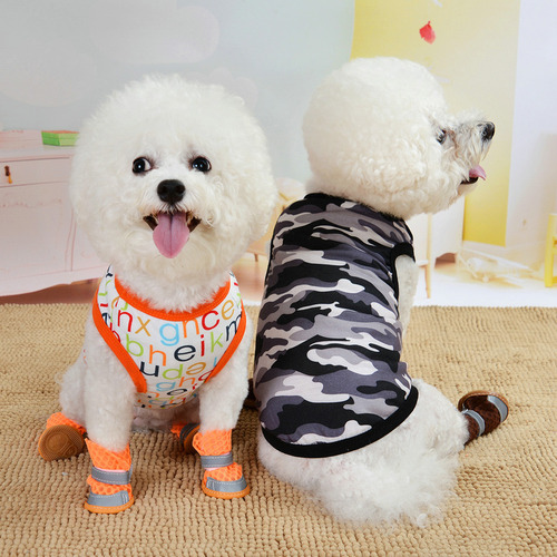 Summer dog vest pet clothing thin small dog clothes small dog Teddy puppy Bichon Frize summer style