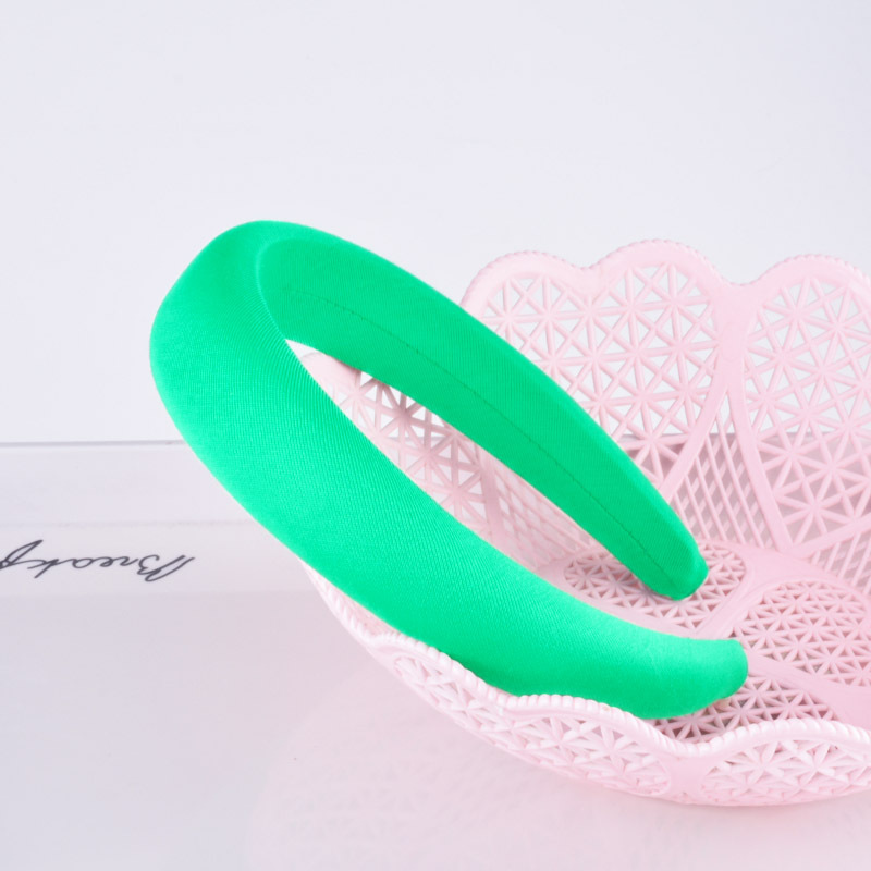 Simple Pure Color Sponge Headband display picture 18