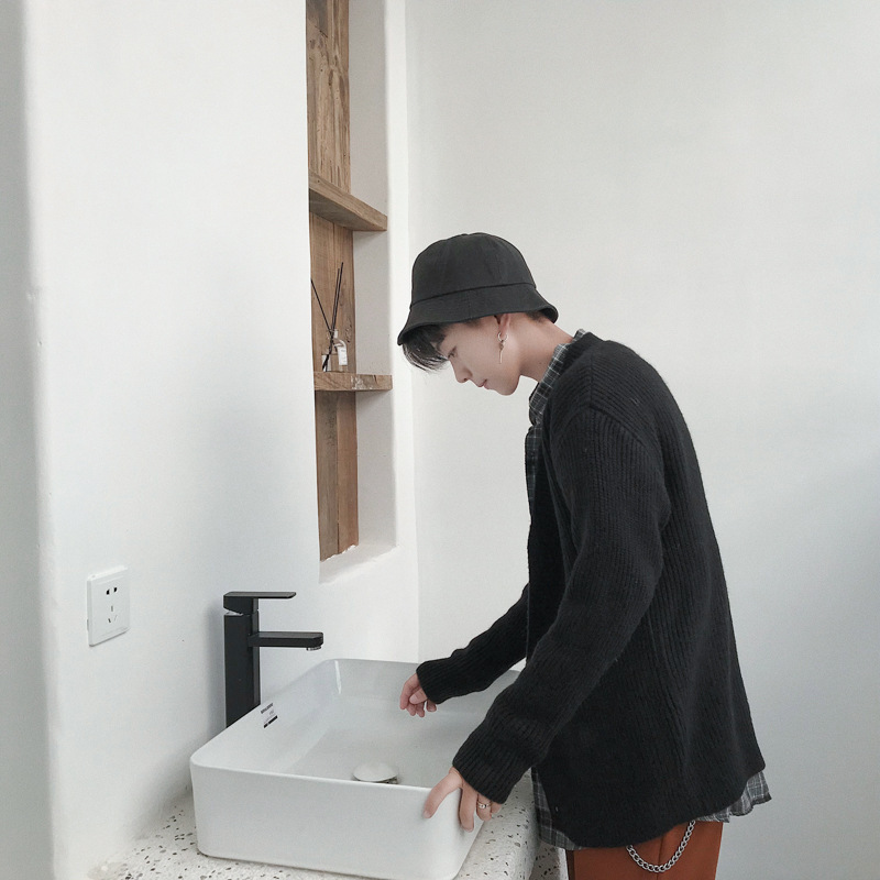 2019新款毛衣開衫外套男韓版港風潮流男士秋冬款休閑帥氣針織衫男