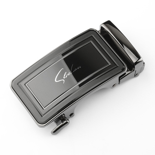 Men's alloy belt buckle high-end acrylic spring buckle manufacturer direct sales zinc alloy automatic buckle buckle head