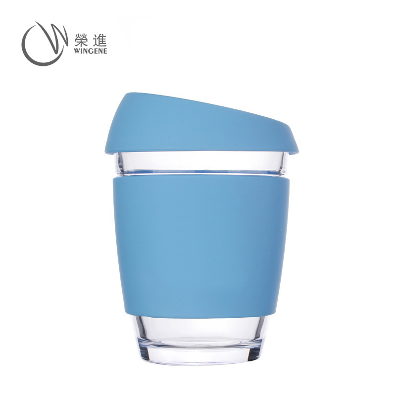 originality silica gel Mug Cup cover Anti scald Glass Drinking cup Juice Cup Manufactor customized logo wholesale