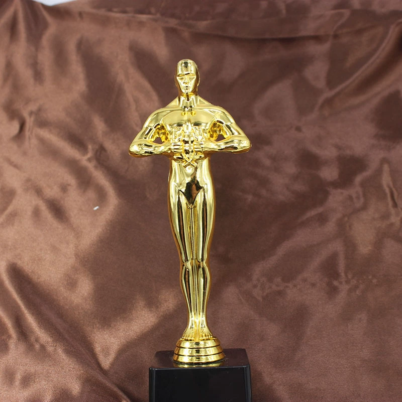 Глобальная/международная trophy Оскар статуэтка трофей металл трофей производство кристаллический трофей творческий подарок печать оптовая