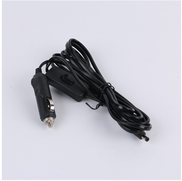 车载点烟器连接线5a12V洗车泵连接线0.5平方纯铜3米车载点烟器线