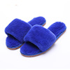 Plush slippers indoor anti -slip cotton shoes winter home beef tendon bottom floor