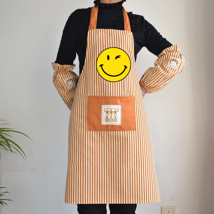 Cocina casera creativa delantal antiincrustante moda a prueba de aceite de las mujeres japonesas lindas de los hombres que cocinan ropa de trabajo logotipo personalizado