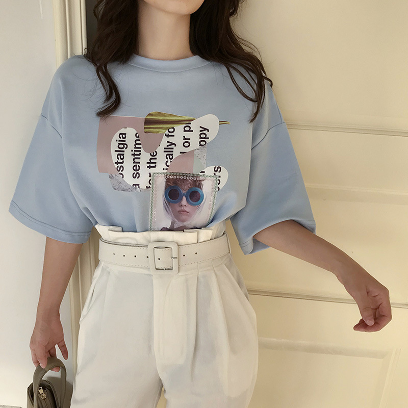 T shirt femme AISHANGSHISHANG en Fibre de polyester - Ref 3314212 Image 2