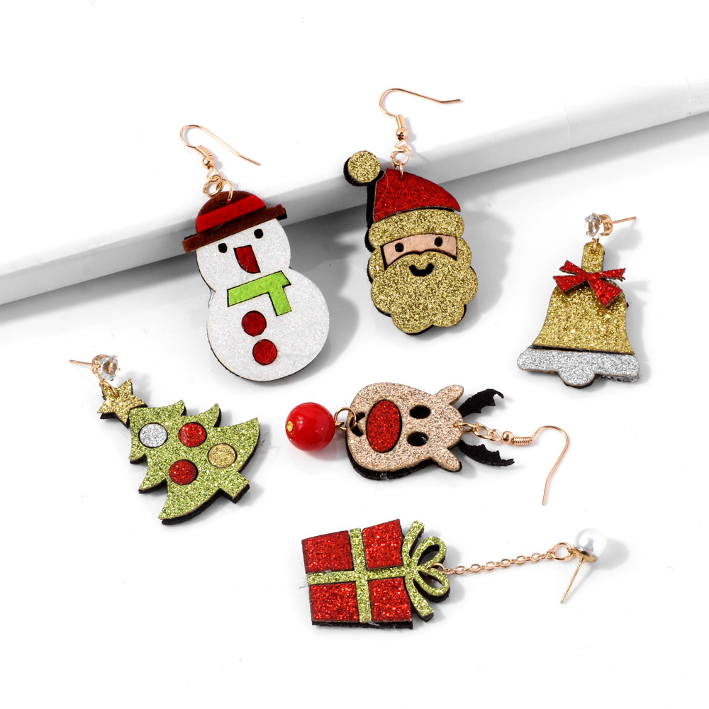 Christmas Non-woven Collection Fashion Earrings Wholesale Nihaojewelry display picture 1