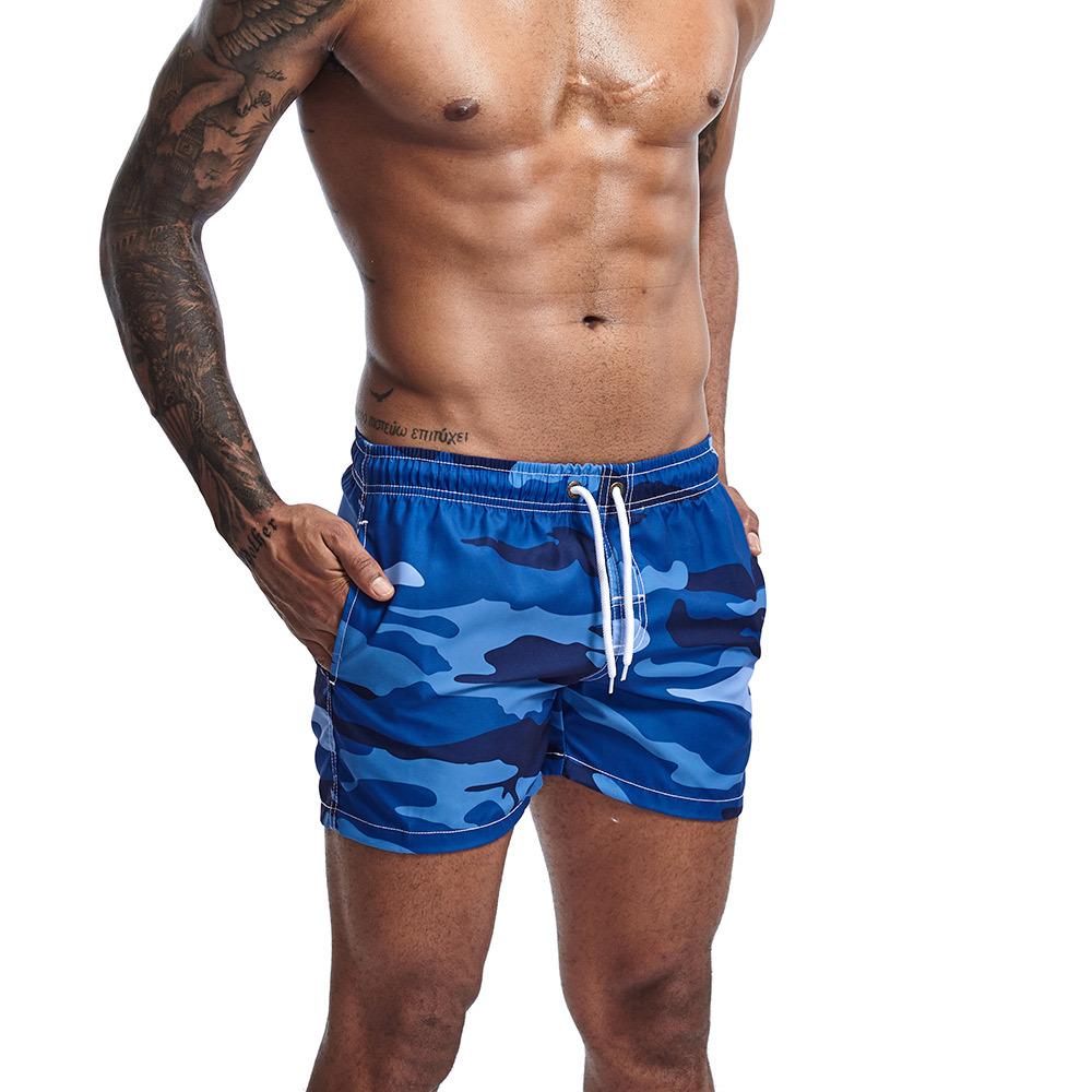 2019 Foreign Trade Hot Style Men's Camouflage Beach Pants Casual Three-point Shorts Pocket Sports Camouflage Fitness Shorts For Men