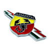 Abaz Abarth car logo modified personality scorpion metal body leaf board post rear marker sticker