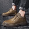 2021 Spring Men's Shoes Low Riding boots man British style Frock shoes leisure time Trendy shoes Increase shoes