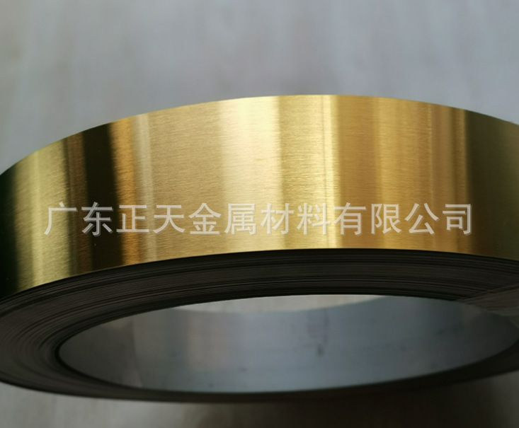 201、304金色拉丝不锈钢带