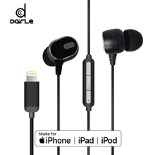 mfi耳機 適用於蘋果耳機iphone11 pro入耳式線控lightning耳機