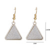 Accessory, metal triangle, earrings, European style, simple and elegant design, wholesale