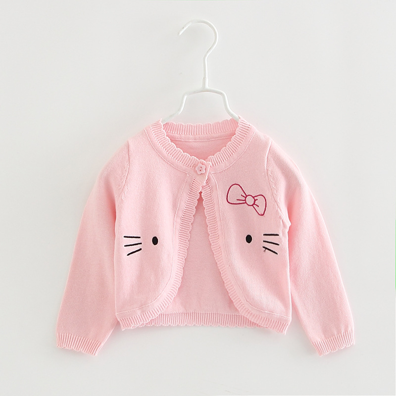 2022 nuevo Algodón puro impreso cardigan de lana para niños aire acondicionado camisa cardigan mantón de los niños abrigo de verano Delgado