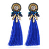 Glossy earrings handmade with tassels, European style, Aliexpress, boho style