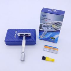 Supply of Nanjie 997 classic old-fashioned razor, boxed metal razor holder, manual rotary razor
