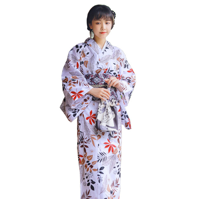 Japanese kimono women’s dress traditional formal kimono wrinkle resistant material small pattern kimono