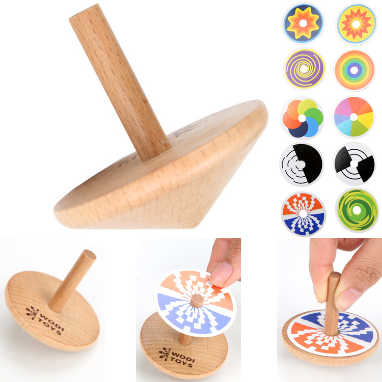 木制百变小陀螺经典传统 减压益智玩具 儿童亲子玩具活动促销礼品
