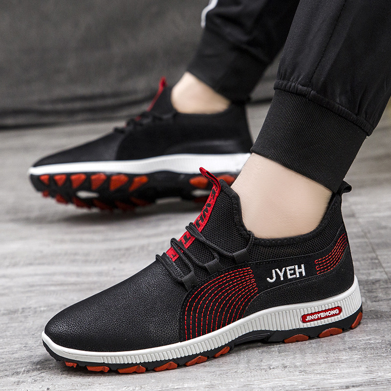 厂家直销新款飞织男鞋 春秋季时尚耐磨休闲鞋一脚蹬时尚懒人鞋