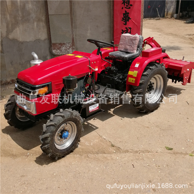 升降灵活打田机 多缸四驱28马力水田耕田机 多功能四轮旋耕机 59