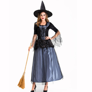 Halloween NEW Adult Witch Costume temperament witch night ghost game Costume Witch party show Costume Wholesale