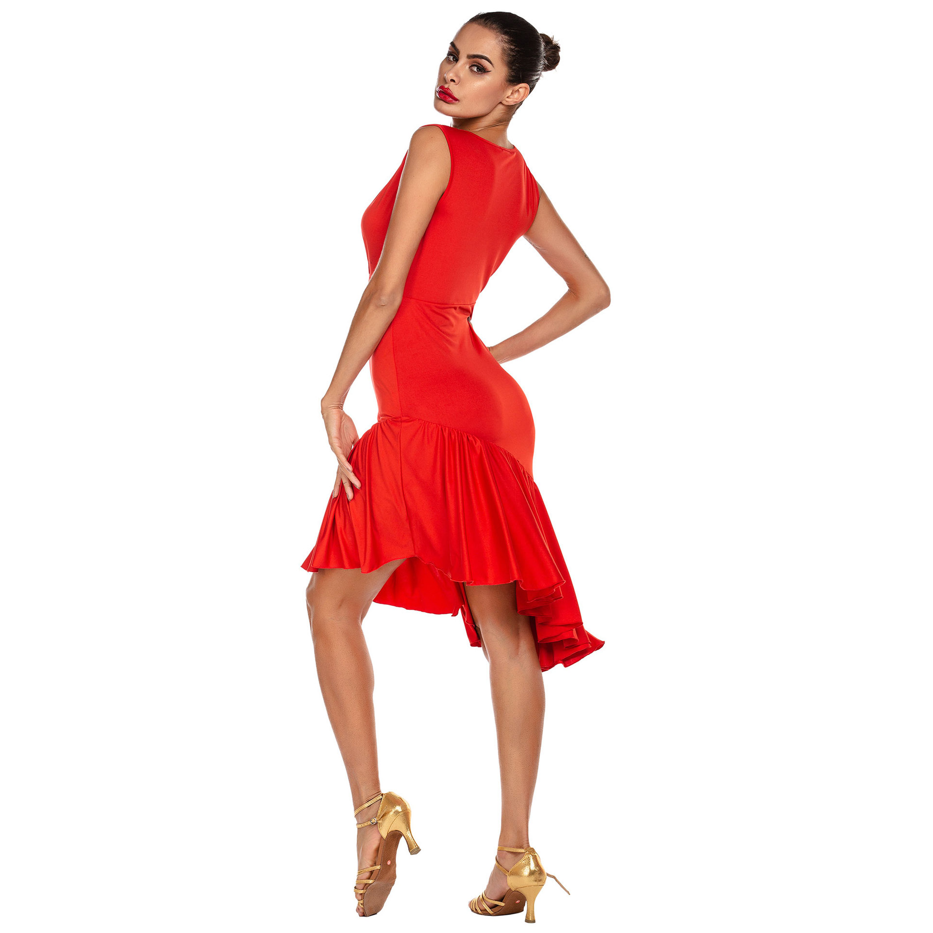 舞蹈练功服拉丁舞服跨境热卖亚马逊新品国标交谊舞训练演出女