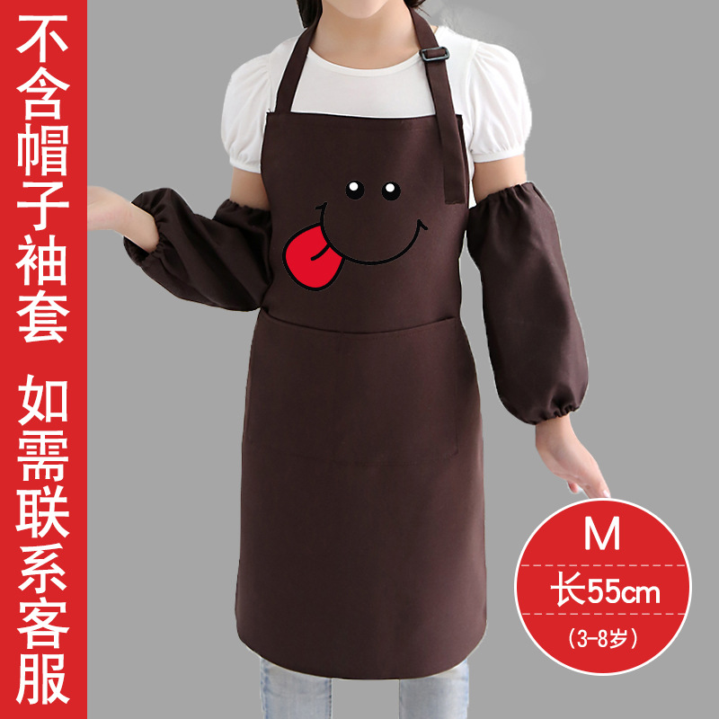 Niños comiendo babero anti-incrustante delantal kindergarten niños y niñas arte pintura sin mangas delantal niños comer ropa