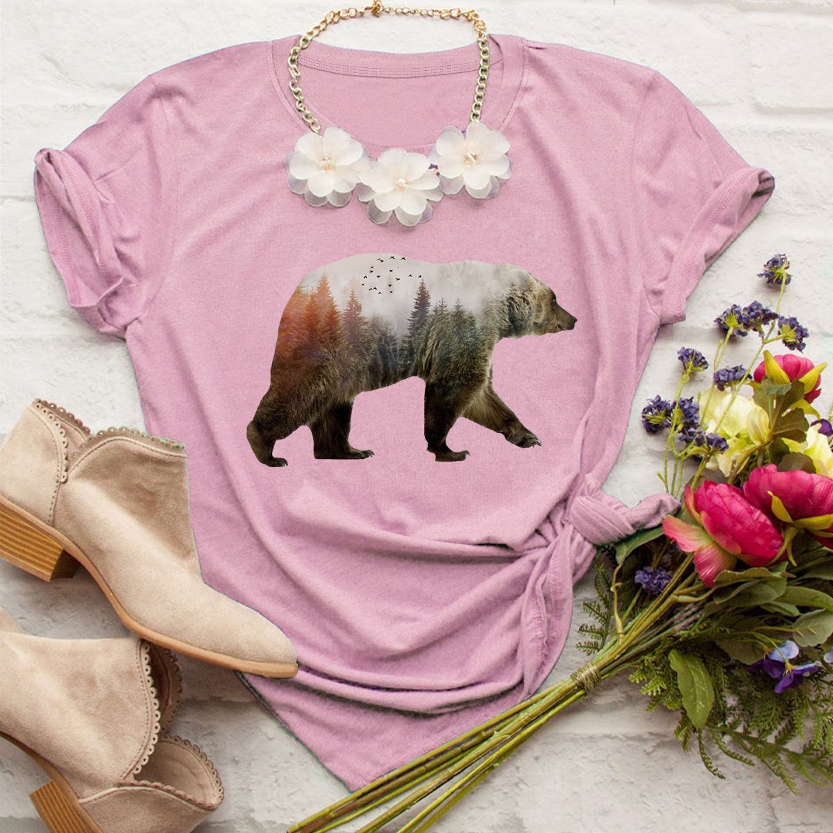 Simple Animal Polar Bear T-shirt display picture 4