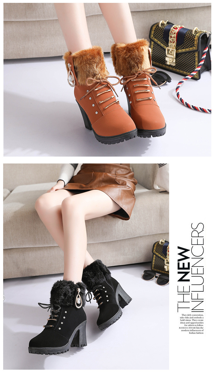 Bottes femme en PU artificiel - Ref 3354287 Image 11