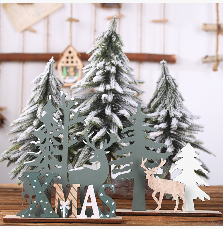 Noël Mode Wapiti Bois Fête Accessoires Décoratifs display picture 2