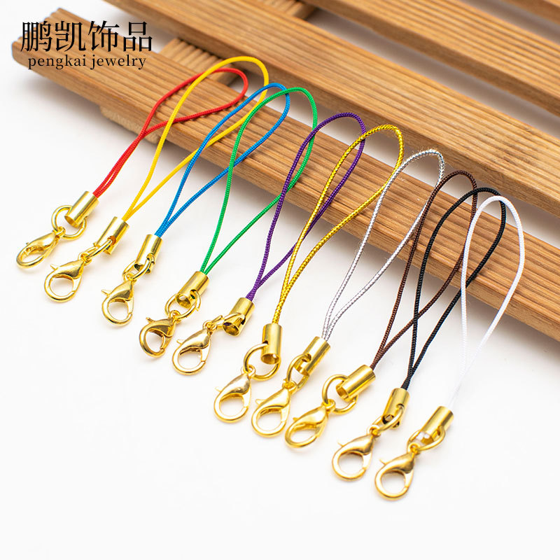 diy Jewelry parts manual Material Science Gold-plated Lap Lobster clasp Phone rope Lanyard Toys Accessories Manufactor wholesale