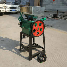 河北大豆挤扁机破碎均匀拉丝对辊挤扁机杂粮电动挤扁压碎机图片