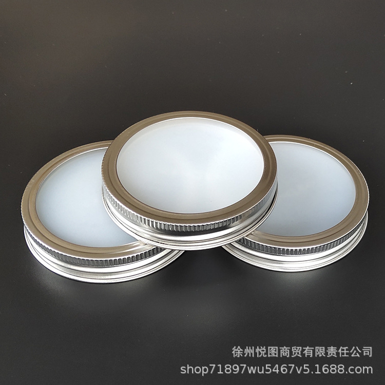 宽口86MM口径梅森罐密封盖子 耐高温304不锈钢分体盖配硅胶密封片
