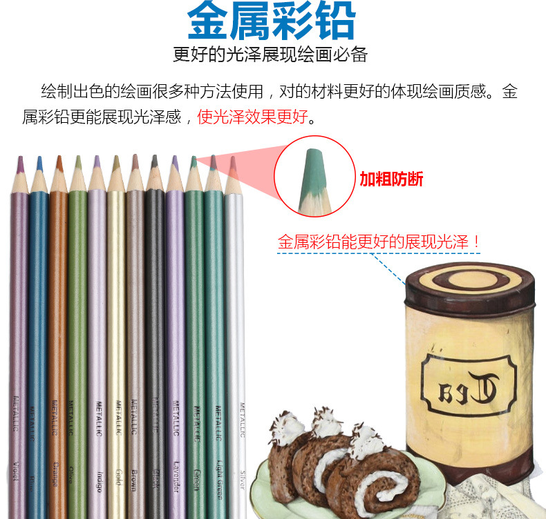 新品绘画套装 素描彩色铅笔71件套装 专业美术用品跨境专供可定制
