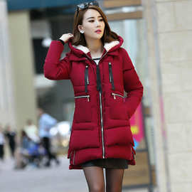 外贸2022冬装新款棉衣女韩版保暖棉袄外套中长款女式棉服女