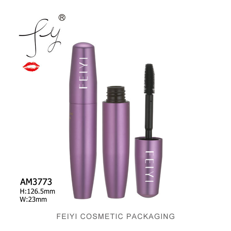 供应铝睫毛瓶 精美紫色铝制睫毛管 工厂高档化妆品包材 AM3773