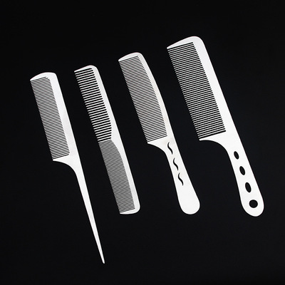 Haircut comb Hair Stylist man Flat head Hairdressing comb Steel Combs and brushes Hairdressing tool