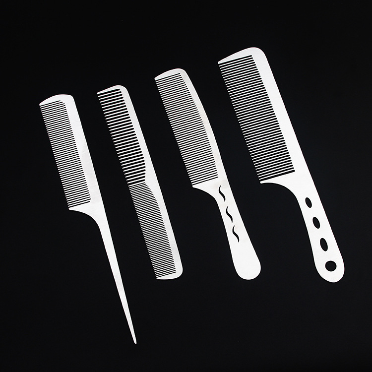 Haircut comb Hair Stylist man Flat head Hairdressing comb Steel Combs and brushes Hairdressing tool