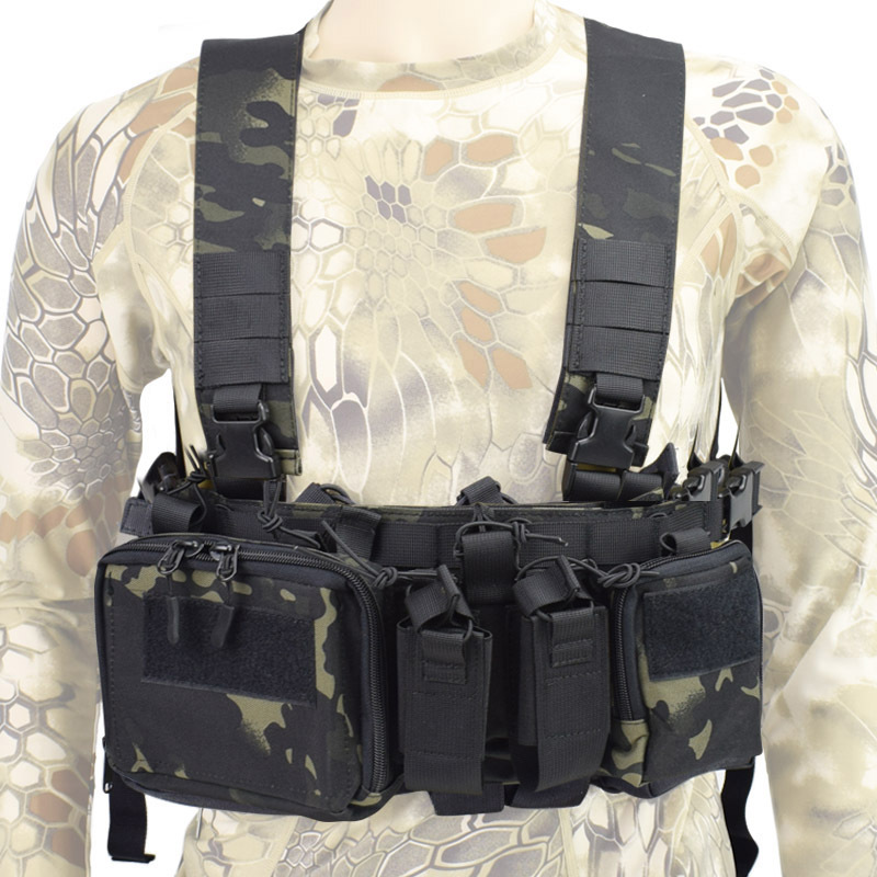Cross-Border Amazon Lightweight Tactical Vest, Military Fan Tactical Chest Rig Vest, Multifunctional Tactical Vest