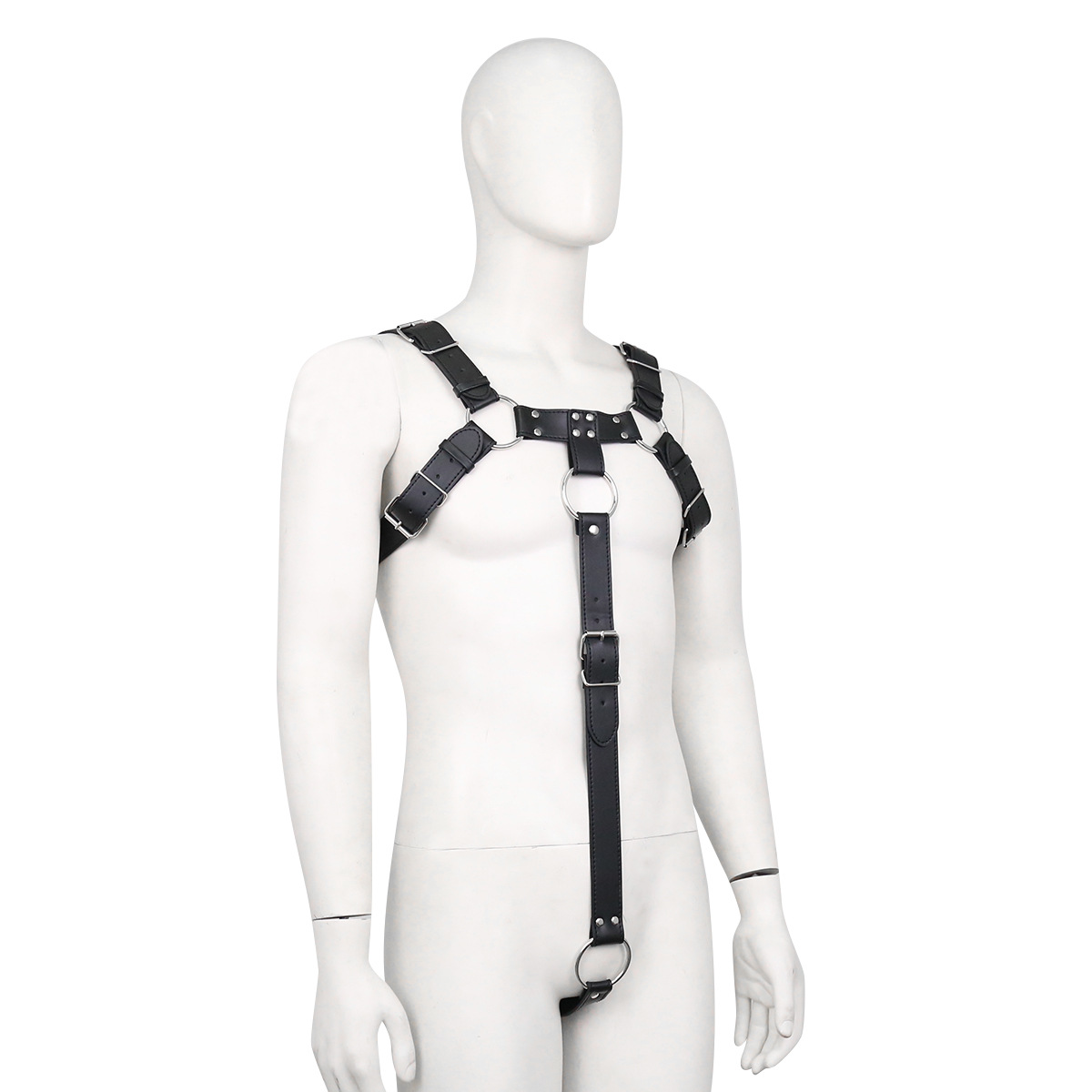 Suministro directo de fábrica sexy pecho de los hombres de cuero de los hombres sexy ropa interior de cuero de los hombres sexy vinculante ropa interior de cuero al por mayor