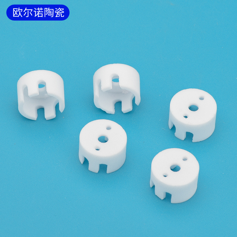批发精密 氧化铝陶瓷 特种异型陶瓷座 高频95瓷99瓷 纺织电子陶瓷