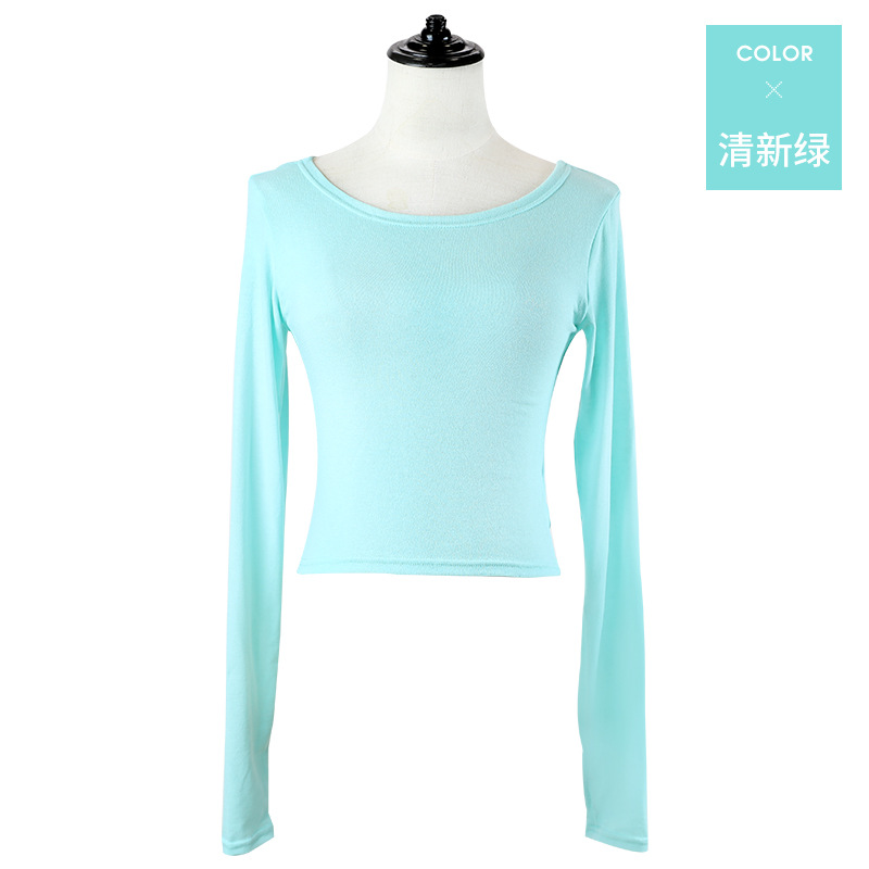 Examen DE ARTE adulto SLIM-Fit danza cálido Ballet superior suéter de punto yoga danza cuerpo rima práctica ropa Otoño e Invierno image 10