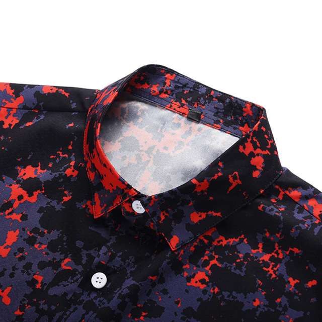 Summer Blockbuster Shirt Creative Colour Printing Fashion Loose