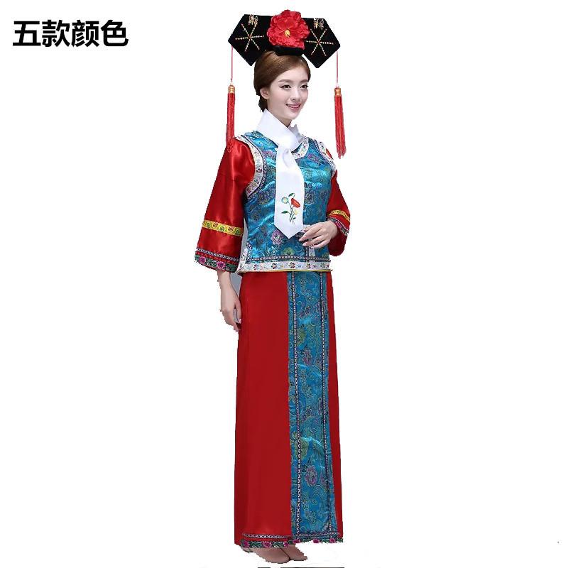 新款清朝皇后还珠格格古代服装甄嬛传宫女服饰影视古装演出服装女