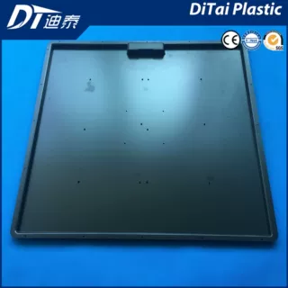 东莞迪泰 专业生产正方形黑色托盘ABS/PP/PC/亚克力厚板吸塑