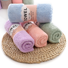 Coral velvet towel high-density coral velvet face towel logo custom towel ultra-fine fiber absorbent face cloth